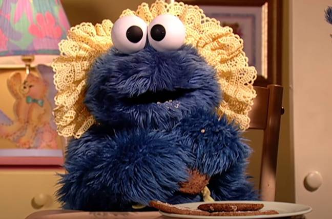The Cookie Monster in ‘The First Time Me Eat Cookie’. Credit: PBS