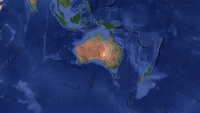 Satellite image of Zealandia. Credit: GNS Science