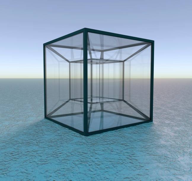 All Dimensions Visualized Man shows how the fourth dimension works with mind-bending tesseract video