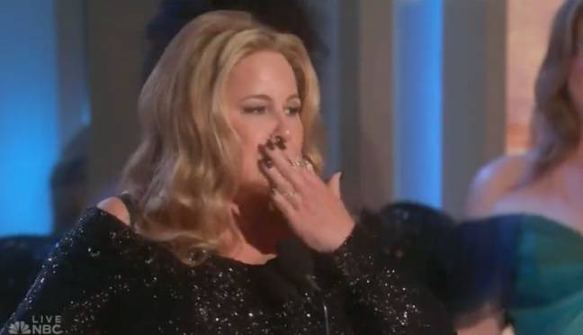 Jennifer Coolidge accidentally spoiled White Lotus during her acceptance speech. Credit: NBC