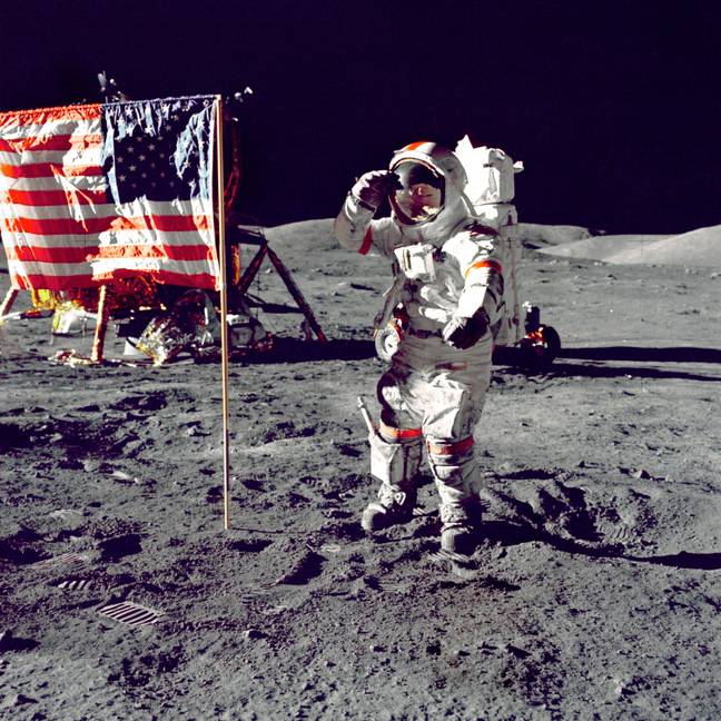 The discovery could help humans live on the moon. Credit: NASA Pictures / Alamy Stock Photo