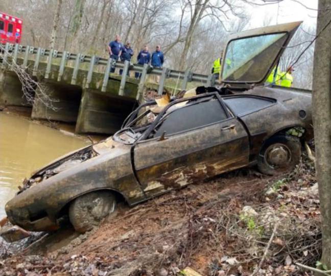 Kyle's car was found in December 2021. Credit: Troup County Sheriff's Office