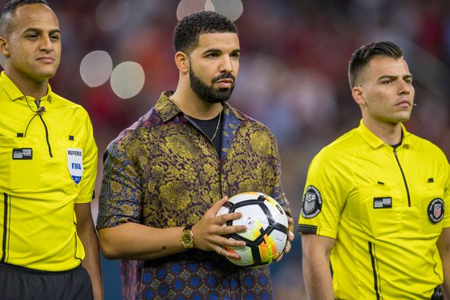 Drake also likes to bet on soccer. Credit: Cal Sport Media/Alamy Stock Photo