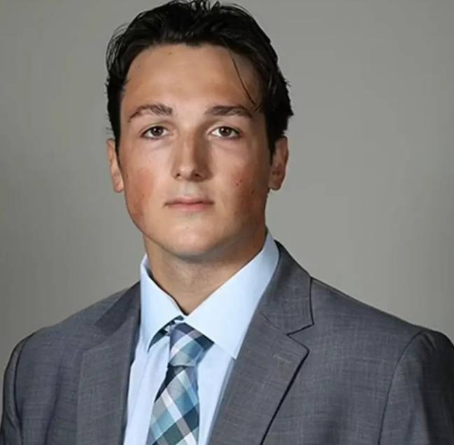 Carson Briere has since been placed on interim suspension. Credit: Mercyhurst University