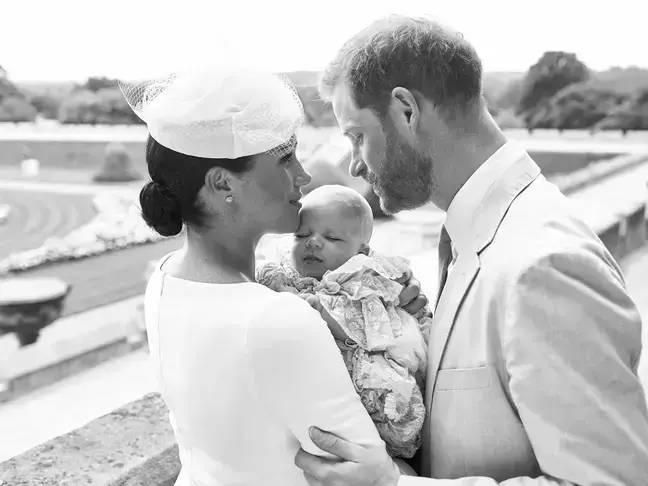 Prince Harry, Meghan, and Archie. Credit: PA Images / Alamy