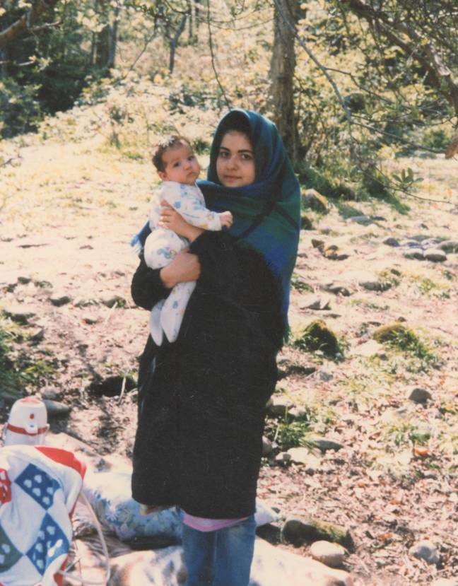  Sahar (pictured with her mother) grew up under Iran's strict Islamic regime in the 1990s. Credit: Sahar Zand