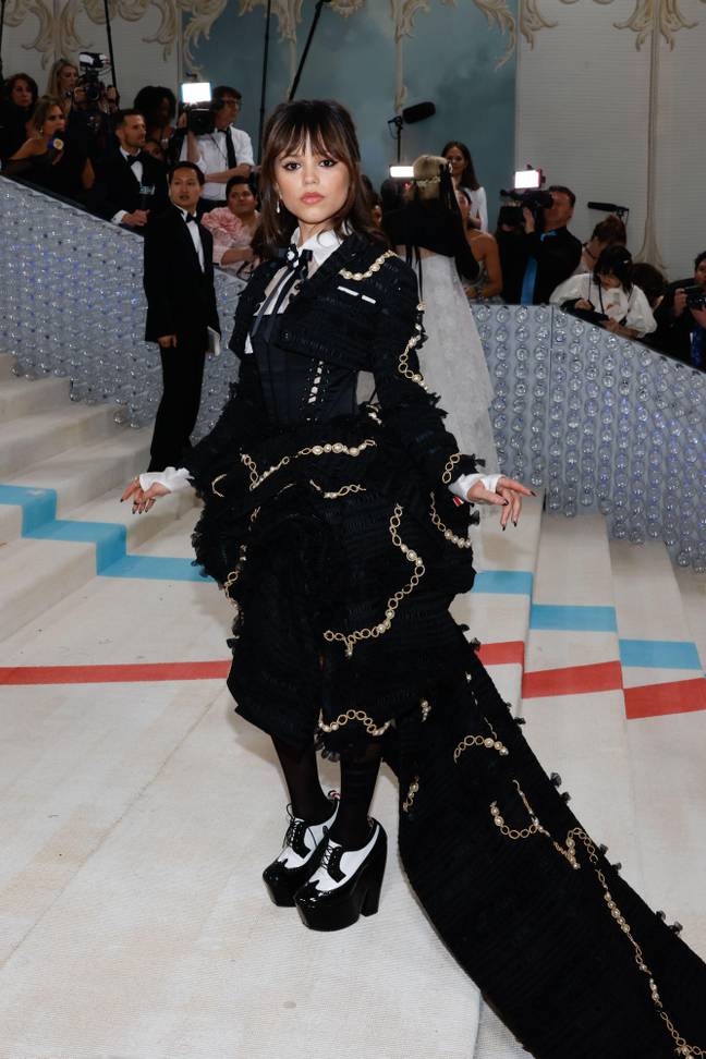 The actor took inspiration for her MET Gala look from her gothic character. Credit: UPI / Alamy Stock Photo