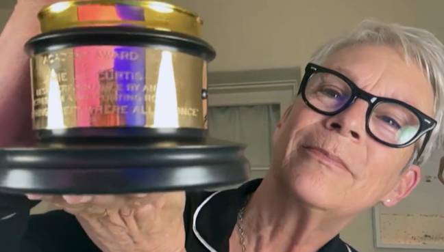 Jamie Lee Curtis has said she refers to her Oscar as 'they/them' in honor of her daughter Ruby. Credit: TODAY