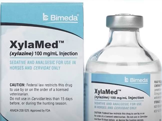 Xylazine is used as an animal sedative. Credit: KTLA
