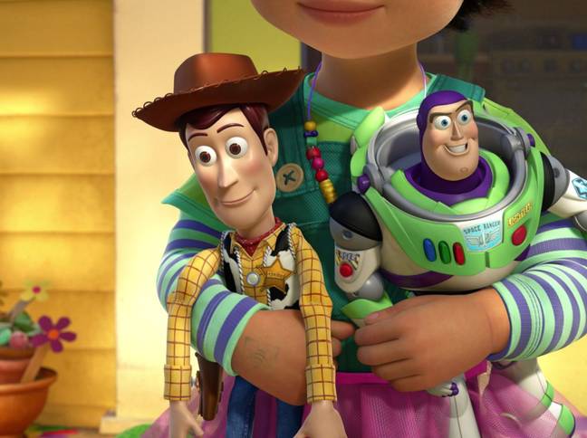 The automated voice inside of Woody is actually voiced by Tom Hanks' brother, Jim. Credit: Pixar