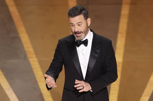 Jimmy Kimmel during his opening monologue at this year's Oscars. Credit: REUTERS / Alamy Stock Photo