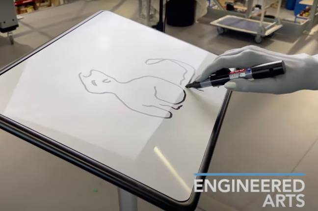 Not a bad attempt, eh? Credit: YouTube/Engineered Arts