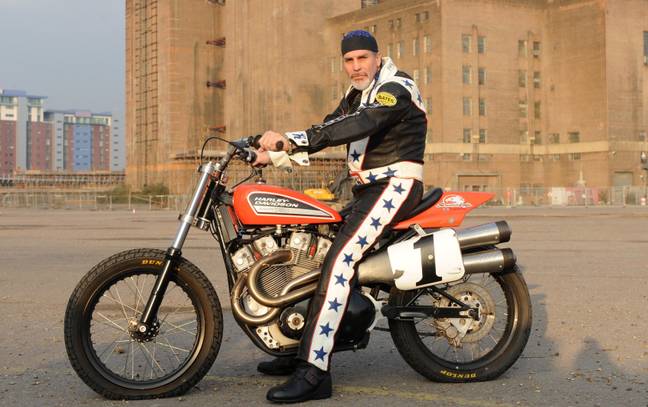 Robbie Knievel. Credit: PA Images/Alamy Stock Photo