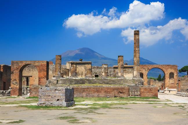 Pompeii is a popular site for tourists in Italy. Credit: Sorin Colac/Alamy Stock Photo