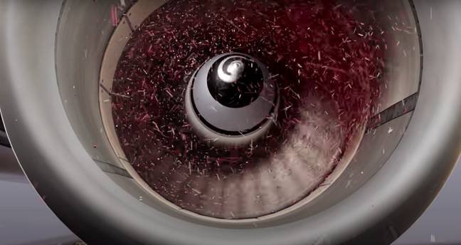 Jet Engine Ingested Terrifying simulation shows what would happen if you fell into a jet ...