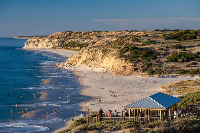 A beach on Fleurieu Peninsula in southern Australia. Credit: Alamy