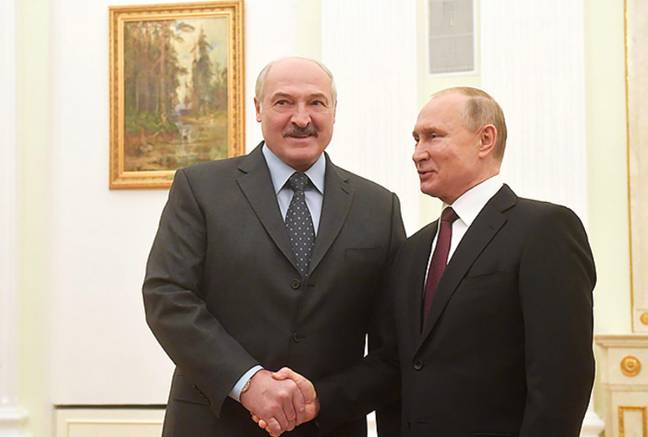 Alexander Lukashenko and Vladimir Putin (Alamy)
