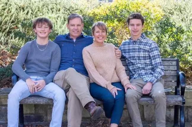 The Parsons family, with Logan on the left. Credit: Facebook/Lisa Cain Parsons