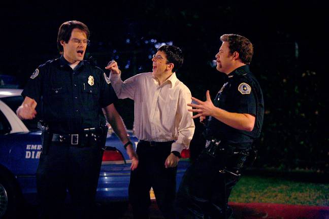 Seth Rogen has said he finds it 'f***ed up' that people wanted to become cops after watching Superbad. Credit: United Archives GmbH/Alamy Stock Photo/Sony Pictures