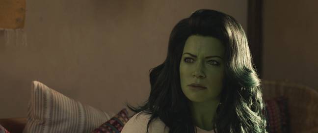 Tatiana Maslany as Jennifer Walters/She-Hulk in She-Hulk: Attorney At Law. Credit: Disney