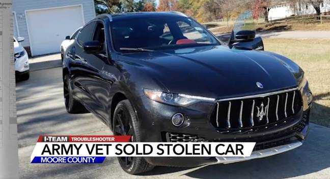 The Maserati turned out to be stolen. Credit: ABC6 News
