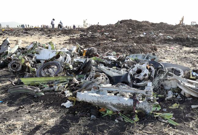The wreckage of Ethiopian Airlines Flight 302. Credit: REUTERS / Alamy Stock Photo