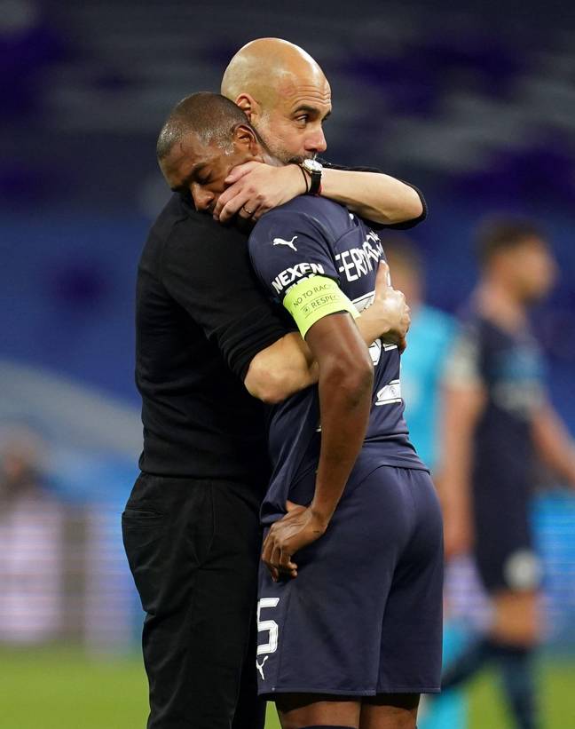 The wholesome moment Fernandinho thanked Pep Guardiola for