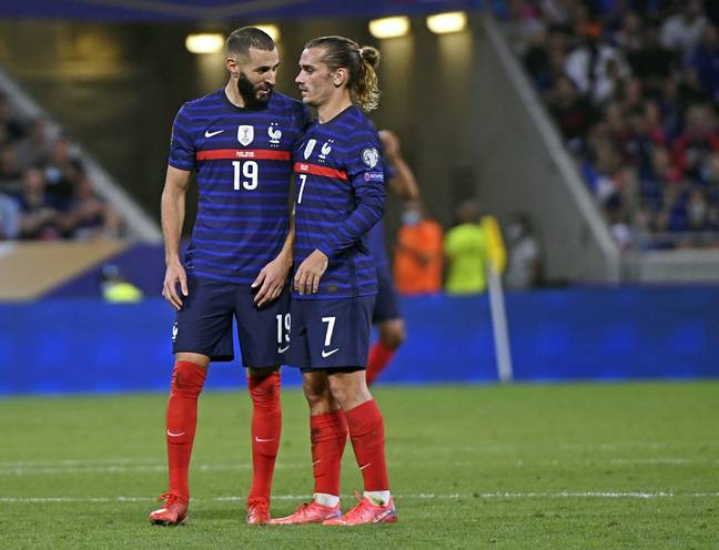 Karim Benzema and Antoine Griezmann have a strained relationship