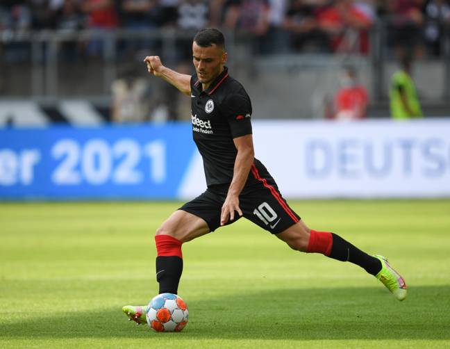 Kostic in action for Frankfurt in the Bundesliga