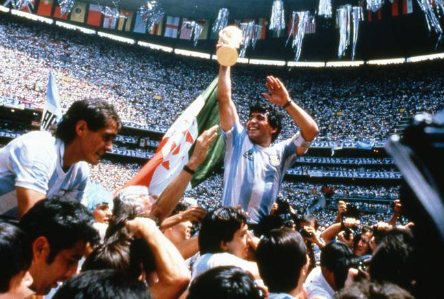 Maradona is attributed to winning the World Cup single handedly. Image: Alamy