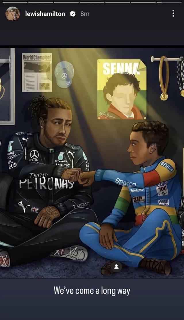 Hamilton's post on social media. Image: Instagram
