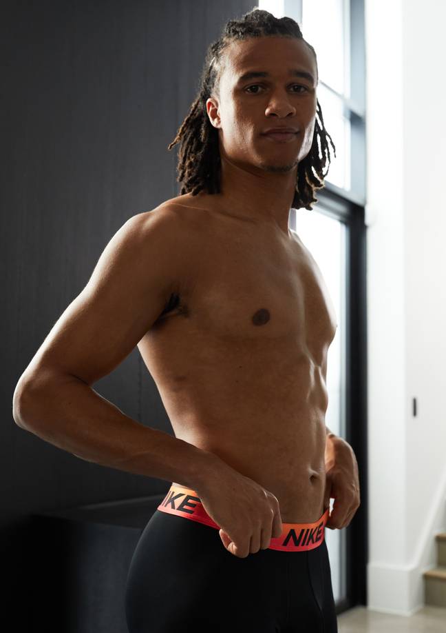 Nathan Ake is the new Nike Underwear ambassador for the Spring/Summer 2023 campaign.