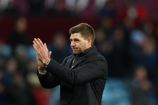 Gerrard during his time as Villa manager. (Image Credit: Alamy)