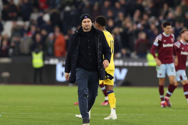 Lampard's last act was a loss to West Ham. Image: Alamy