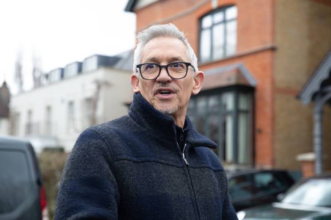 Gary Lineker outside his home in London following his row with the BBC. Image: PA