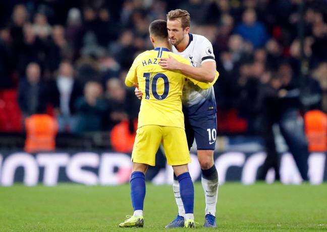 Kane and Hazard could soon swap places. Image: Alamy