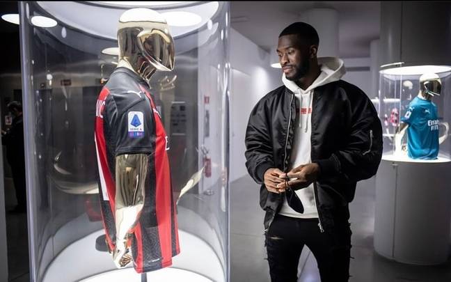 Tomori was overawed by the Milan museum on his arrival. Image credit: Instagram/fikayotomori