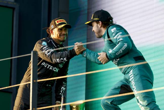 Hamilton and Alonso finished second and third at the Australian Grand Prix. Image: Alamy