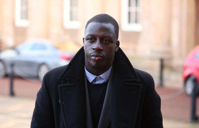 Mendy arriving in court in December. Image: Alamy