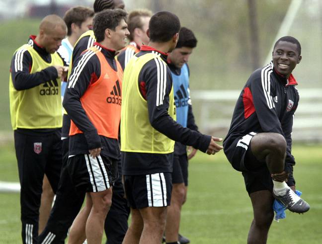 Freddy Adu didn't have much in common with his DC United teammates, who were much older than him. Image credit: Alamy