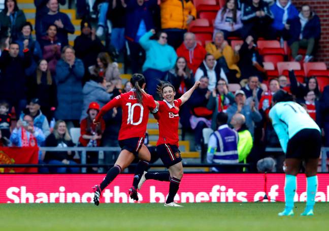 Rachel Williams' 89th minute winner vs Brighton booked United's place at Wembley. Image: Alamy