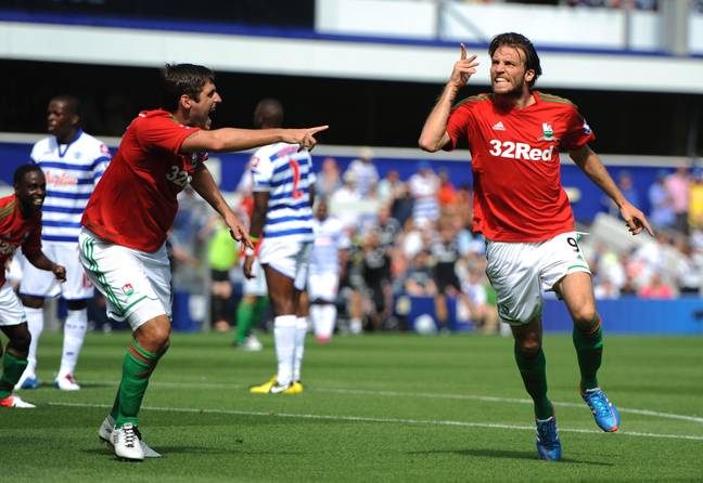 Michu starred in his opening appearance for Swansea and it was sign of what was to follow. Image: Alamy