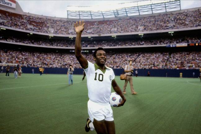 Pele is considered one of the all-time greats. Image: Alamy
