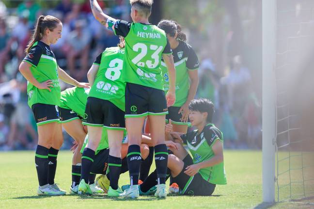 A-League Women's side Canberra United.  Credit: Xinhua / Alamy
