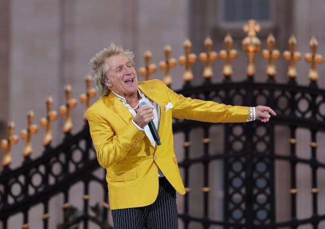 Sir Rod Stewart performed Sweet Caroline at the Platinum Party as a part of the Queen's Platinum Jubilee celebrations. Credit: Alamy
