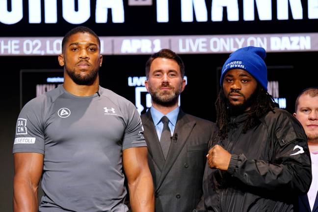 Anthony Joshua is set to get in the ring with Jermaine Franklin tonight. Credit: PA Images / Alamy 