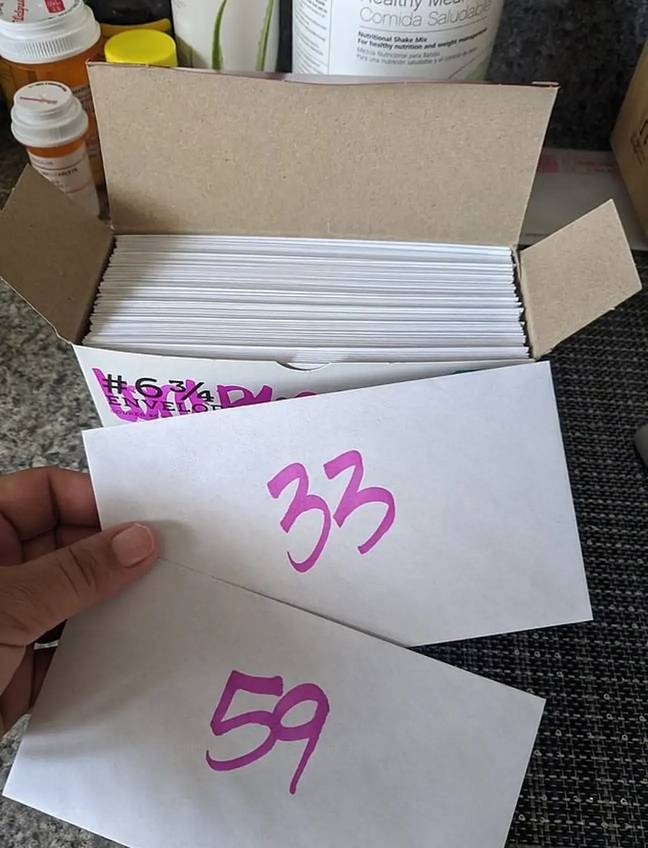 The envelope hack could help you save the pennies quickly. Credit: Facebook