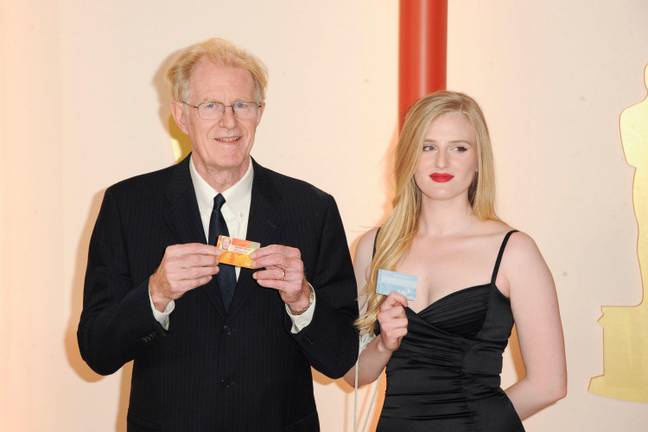 Ed Begley Jr. and his daughter Hayden Carson Begley at the 2023 Oscars. Credit: Alamy