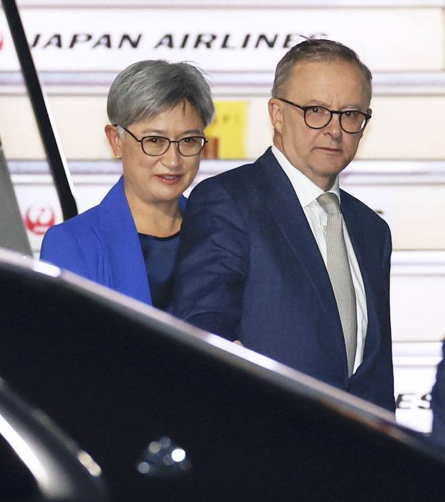 Anthony Albanese jetted off to Japan shortly after being sworn in. Credit: Newscom/Alamy Live News
