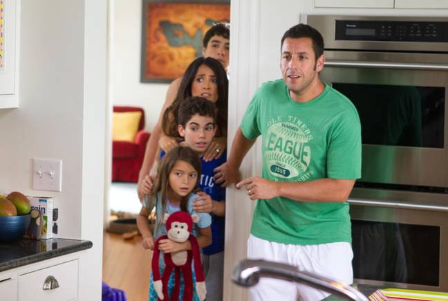 Jake Goldberg played Adam Sandler's son in both of the Grown Ups films. Credit: Columbia Pictures